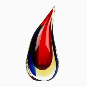 Vase Sommerso en Verre de Murano Soufflé par Michele Onesto pour Made Murano Glass, 2019