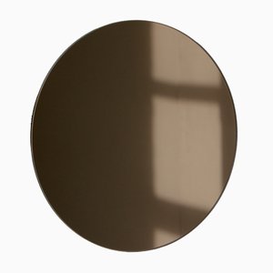Kleiner runder bronzefarbener Orbis Spiegel von Alguacil & Perkoff Ltd