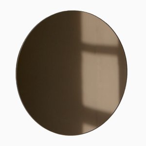 Großer runder bronzefarbener Orbis Spiegel von Alguacil & Perkoff Ltd