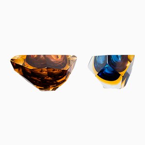 Murano Glass Bowls, 1960s, Set of 2