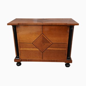 Art Deco Austrian Pearwood Cabinet, 1930s