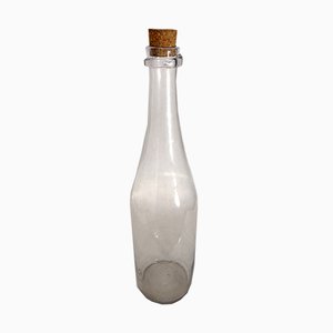 Mouth-Blown Glass Bottle, 1960s