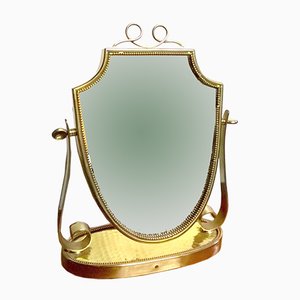 Espejo de tocador pequeño de Gio Ponti para Fontana Arte, años 40