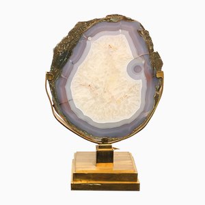 Grande Lampe de Bureau Agate Vintage par Willy Daro