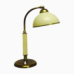 Art Deco German Brass and Bakelite Table Lamp, 1930s