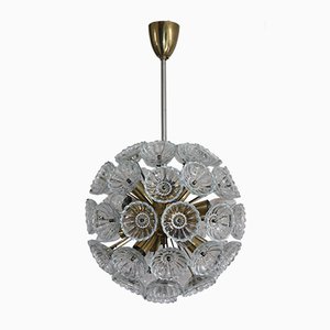 Lustre Floral Sputnik en Verre, 1960s