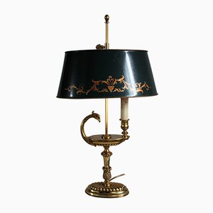 Large Empire Style Bouillotte Lamp from Maison Lucien Gau, 1930s
