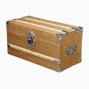 Vintage Pearlwood Trunk with Key