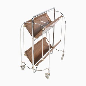 Vintage German Formica and Chrome Serving Cart