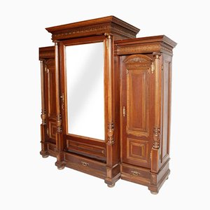 19th-Century Italian Carved Walnut Wardrobe