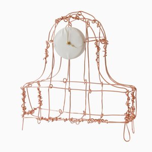 Floating Frames Copper Mantel Clock by Kiki Van Eijk & Joost Van Bleiswijk