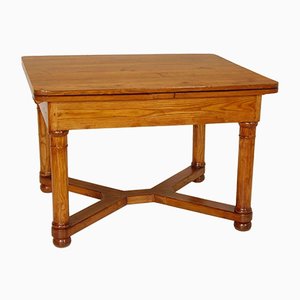 19th Century Austrian Biedermeier Chestnut Extendable Table