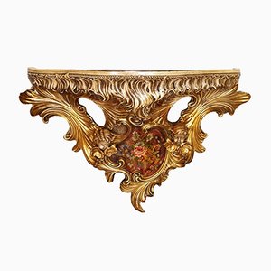 Antique Baroque Italian Wall Console from Este Ceramiche Porcellane