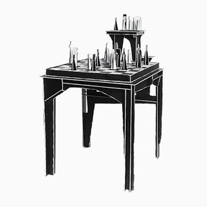 Protopunk Chess Table and Chess Set by Kiki van Eijk & Joost van Bleiswijk