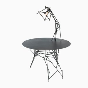 Sketched Lamp on Table Sculpture by Kiki Van Eijk & Joost Van Bleiswijk