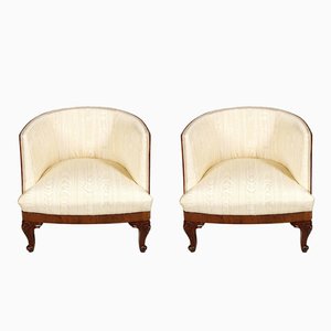 Set of Antique Belle Époque Venetian Lounge Chairs from Testolini & Salviati