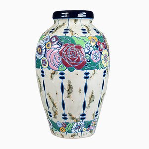 Große Vintage Balustervase