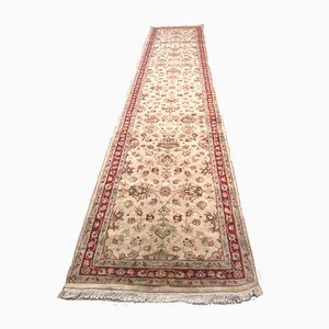 Tapis de Couloir Vintage du Moyen-Orient en Laine et Soie