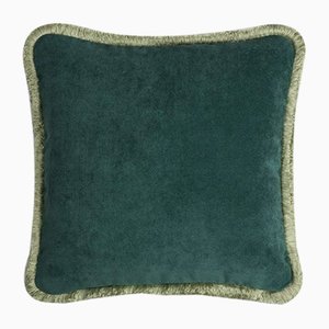 Happy Pillow in Forest and Light Green from Lo Decor