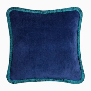 Happy Pillow in Blue Night and Teal from Lo Decor