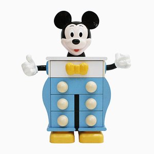 Cassettiera Topolino in compensato e plastica di Pierre Colleu per Starform, anni '80