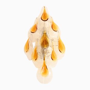 Large Hand-Blown Glass Sconce from Kalmar, 1970s