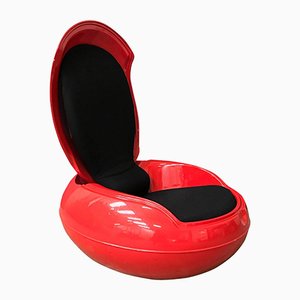Red Garden Egg Chair by Peter Ghyczy for Ghyczy Design, 1960s