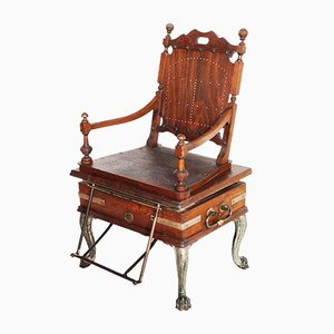 Antique Viennese Steam-Operated Massage Armchair by Josef Florenz, 1880s