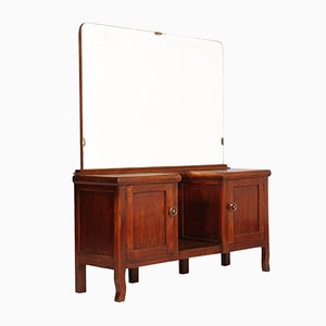 Art Deco Walnut Entry Table or Dressing Table, 1930s