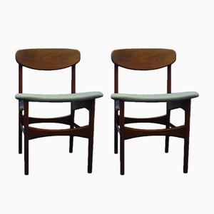 Teak Chairs by Arne Hovmand Olsen for Jutex, 1950s, Set of 2