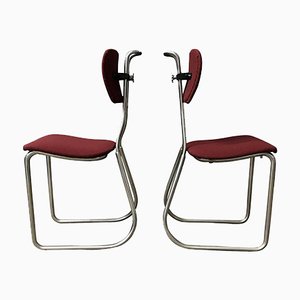 Set of Dutch Typist Chairs from Gispen, 1932