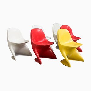 German Casalino Children's Chairs by Alexander Begge for Casala, 1977, Set of 5