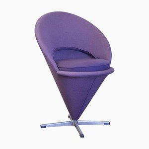 Tabouret Haut Violet Conique par Verner Panton pour Rosenthal, 1958