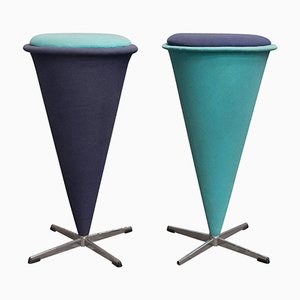 Taburetes altos Cone de Verner Panton para Rosenthal, 1958. Juego de 2