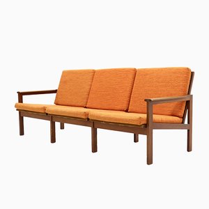 Teak 3-Sitzer Capella Sofa von Illum Wikkelsø für Niels Eilersen, 1960er