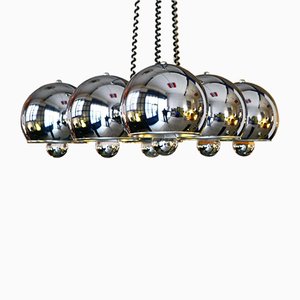 Chromed Chandelier from Reggiani, 1970s