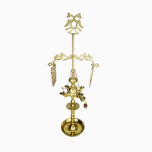 Antique Renaissance-Style Spanish Oil Lamp