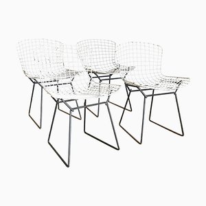 Chaises de Salle à Manger en Métal dans le style de Harry Bertoia pour Knoll, 1952, Set de 4