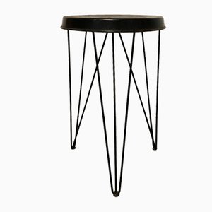 Black Stool by Tjerk Reijenga for Tomado/Pilastro, 1966