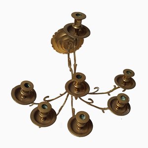 Brass Wall Chandelabra, 1970s