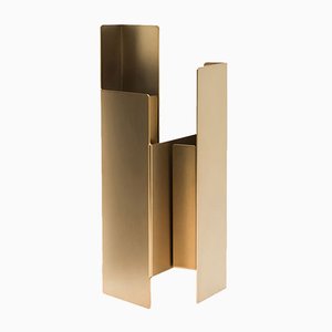 Fugit Vase in Matte Bronze by Matteo Fiorini for Mason Editions