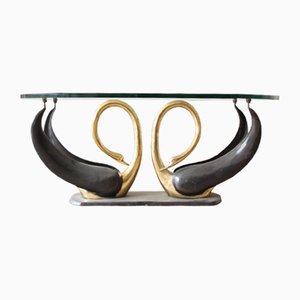 Swan Coffee Table from Maison Jansen, 1970s