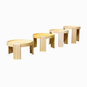 Marema Stacking Tables by Gianfranco Frattini for Cassina, 1970s, Set of 4