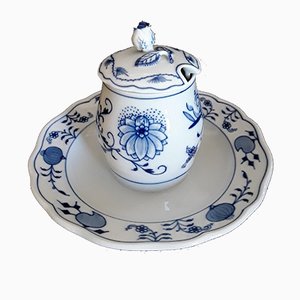 Mustard Pot with Lid from Meissen, 1950s