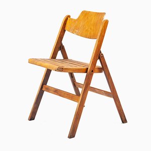 Wooden Folding Chair by Egon Eiermann for Wilde & Spieth, 1950s