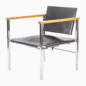 Kernlederstuhl Chair by Ernst Möckel for Wilde+Spieth, 1960s