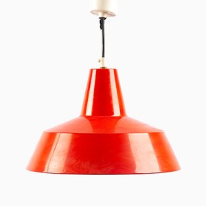 Lampe à Suspension en Métal Rouge de Ikea, 1960s