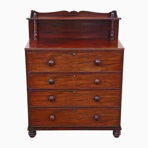Antique William IV Mahogany Secretaire Desk