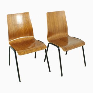 Teak Dining Chairs, 1960s, Set of 2