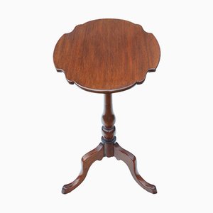 Table d'Appoint Antique Victorienne en Acajou avec Plateau Inclinable